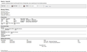 Allow out-of-network clients to be reimbursed with a superbill, pictured here.