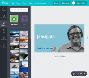 Canva lets you make your own images for your behavioral health website.