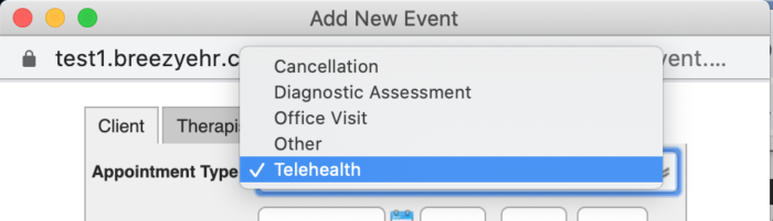 codes for telehealth visits