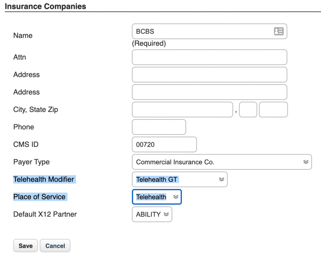 Telehealth Note Setup - BreezyNotes EHR