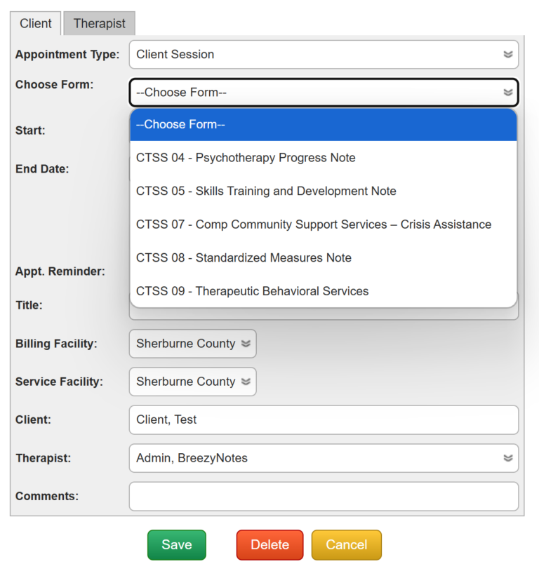 Completing Progress Note (CTSS) - BreezyNotes EHR